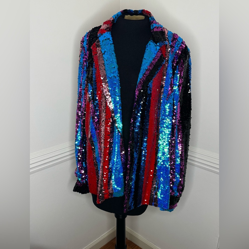 SOLD!! Colorful Sequin Women's Blazer